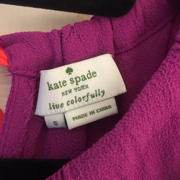 Kate Spade live colorfully sleeveless top, - Picture 3 of 4